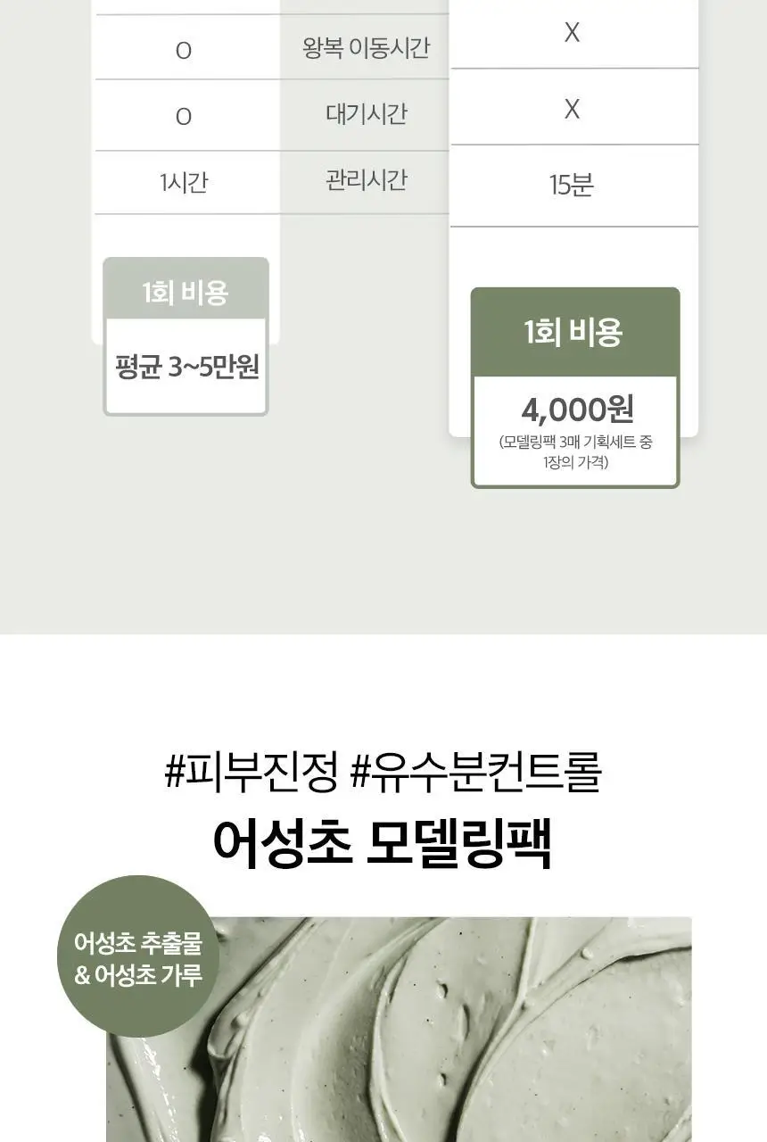 [올영단독] 원씽 어성초 모델링팩 1개입(+스파출라) 상세페이지 12